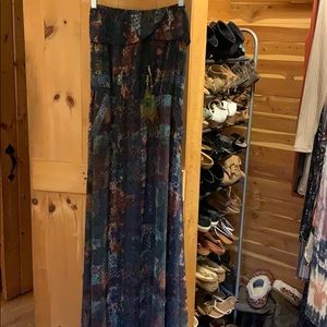 Long strapless dress